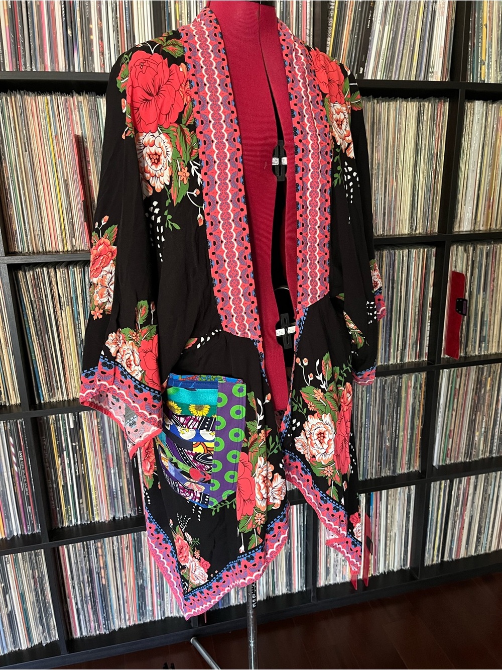 Wrap coverup PHISH patchwork festival phexico pocket upcycled tour lot phunky ⭕️ - Picture 8 of 12